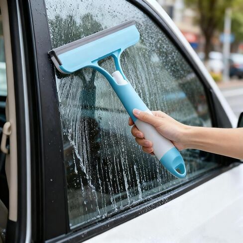 3 في 1 بخاخ منظف النوافذ، ممسحة مطاطية ومنظف مع بخاخ لجدران النوافذ، الزجاج الأمامي للسيارة، الحمامات، المطابخ، أداة تنظيف النوافذ in Saudi Arabia