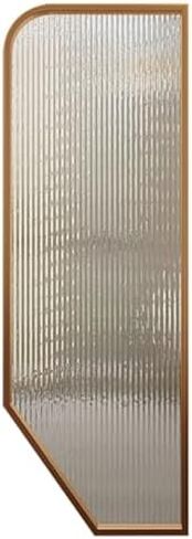 Privacy Urinal Screen Partition - 3-Piece 40x120cm Tempered Glass Panel with Stainless Steel Frame, Wall-Mounted Bathroom Divider for Enhanced Privacy (Black) in Saudi Arabia