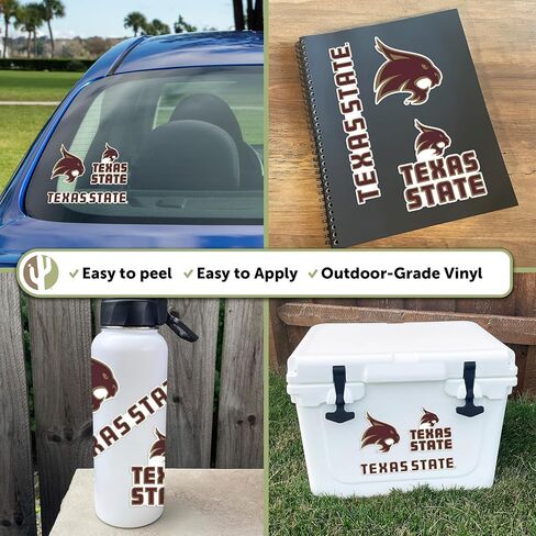 Desert Cactus Texas State University Sticker TXState Bobcats Vinyl Decals Laptop Water Bottle Car Scrapbook T5 (Type 5-1) in Saudi Arabia