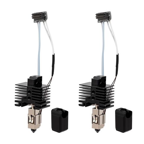 2PCS P1P/P1S Hotend 0.4mm Assembled Extruder Printhead Kit for Bambu Lab P1P/P1S - 3D Printer Hot End Replacement with Hardened Steel Nozzle, Thermistor, Heater Cartridge, Heatsink and Heat Block in Kuwait