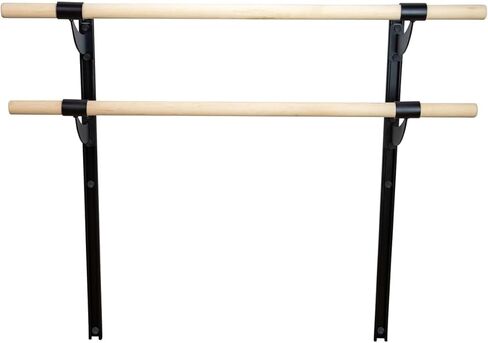 VITA Barre Wall-Mounted Ballet Barre, Wood | Adjustable Height, Made in USA, Home, Studio or Gym Exercise Equipment for Kids & Adults | Dance, Fitness, Pilates in Saudi Arabia