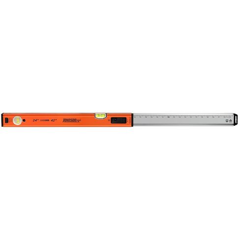 Johnson Level & Tool 5800-2442B - 24"-42" Extendable Box Beam Level,Telescoping Adjustable Aluminum Level with Precision Milled Edges in Saudi Arabia