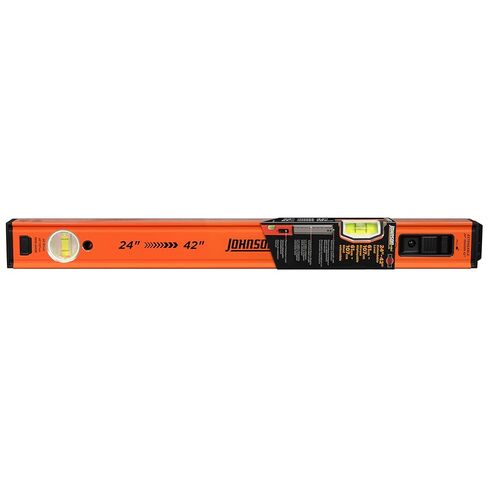 Johnson Level & Tool 5800-2442B - 24"-42" Extendable Box Beam Level,Telescoping Adjustable Aluminum Level with Precision Milled Edges in Saudi Arabia