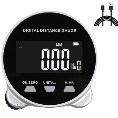 Electronic Tape Measure, LCD Display Digital Ruler, 656FT Long Distance High Accuracy Rechargeable Handheld Length Measuring Tool for Circular Flat Curved Diameter in Saudi Arabia
