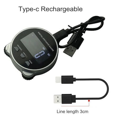 Electronic Tape Measure, LCD Display Digital Ruler, 656FT Long Distance High Accuracy Rechargeable Handheld Length Measuring Tool for Circular Flat Curved Diameter in Saudi Arabia