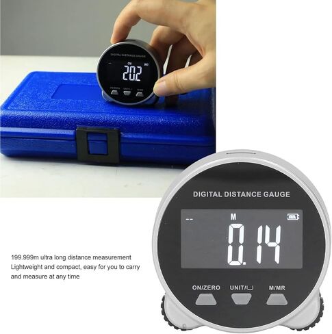 Electronic Tape Measure, LCD Display Digital Ruler, 656FT Long Distance High Accuracy Rechargeable Handheld Length Measuring Tool for Circular Flat Curved Diameter in Saudi Arabia