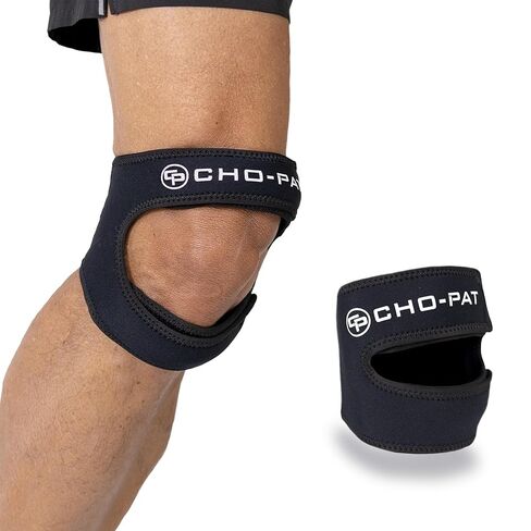 Cho-Pat Dual Action Lite, Adjustable & Lightweight Knee Support Strap for Tendonitis, Meniscus Tears, and Pain Relief, Small/Medium in Saudi Arabia