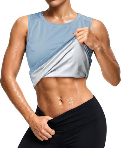 Junlan Waist Trainer for Women - Sleeveless Sauna Sweat Vest for Women Working Out in Saudi Arabia