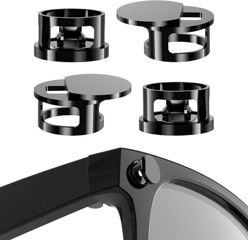 أغطية حجب ضوء LED قابلة للتعديل لـ RayBan Meta Wayfarer، Skyler، Oakley، ملحقات العناوين الرئيسية، غطاء LED بلاستيكي لنظارات Meta، ضوء سهل عند التسجيل، عملي في النهار والليل، 4 عبوات in Kuwait
