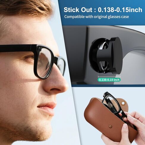 أغطية حجب ضوء LED قابلة للتعديل لـ RayBan Meta Wayfarer، Skyler، Oakley، ملحقات العناوين الرئيسية، غطاء LED بلاستيكي لنظارات Meta، ضوء سهل عند التسجيل، عملي في النهار والليل، 4 عبوات in Kuwait