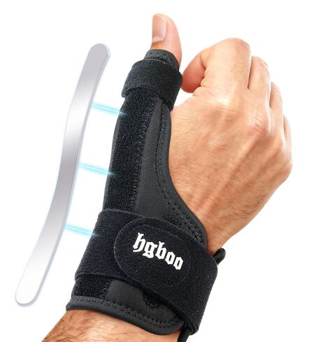 Thumb Spica Splint for Left or Right Hand, Adjustable Thumb Wrist Brace for Arthritis, Trigger Thumb, Tendonitis, Sprain, CMC Pain Relief – Lightweight, Breathable & Comfortable Support (Black) in Saudi Arabia