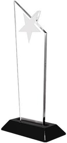 Personalized 10.75" Galaxy Star Acrylic Trophy Award for Corporate, Sports, Retirement, Customized Employee Appreciation Awards Engraved with Your Art Text in Saudi Arabia