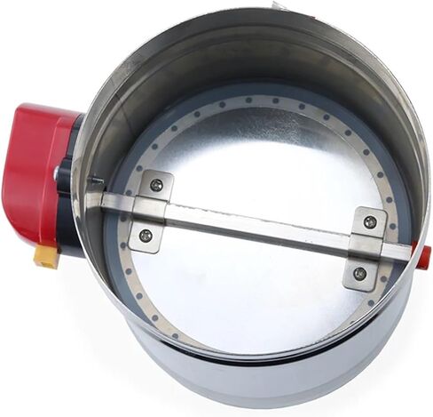 220V Stainless Steel 201 Damper Electric Air Valve Motorized Check Valve For 4" 5" Pipe 100/125mm 1Pcs(125mm) in Saudi Arabia