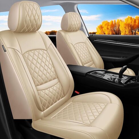 Fit for CX-5 Car Seat Covers Compatible with Mazda CX5 2013-2025 - Waterproof Breathable Leather Automotive Seat Cushions Protector, Airbag Compatible,Only 2 Front Car Seat Covers(Black) in Kuwait