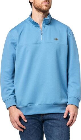 سويت شيرت رجالي من مزيج القطن برقبة بسحاب من Lacoste in Saudi Arabia