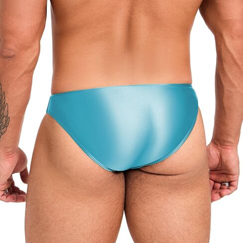 AMORESY Oceanus X Series Swimming Briefs – Glossy Spandex Swim Briefs, Low Rise, Stretch Fit, Performance Swimwear in Saudi Arabia