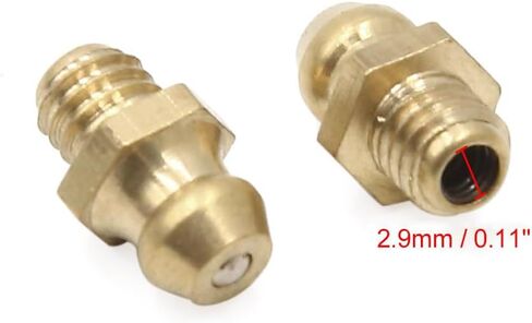 10PCS M6 x 1 Grease Nipple Fittings Straight Brass Grease Zerk Fittings for Car Motorcycle Truck in Saudi Arabia