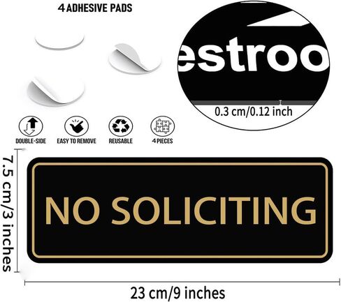 Dog On Premises Sign For House (With Strong Adhesive Tape), 3" X 9" Premium Durable For Home & Office,Acrylic Signs For Front Door/Wall/Window, Clear And Easy To Read in Saudi Arabia