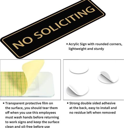 Dog On Premises Sign For House (With Strong Adhesive Tape), 3" X 9" Premium Durable For Home & Office,Acrylic Signs For Front Door/Wall/Window, Clear And Easy To Read in Saudi Arabia