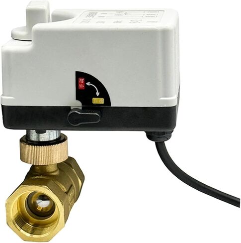 DN15 DN20 DN25 Motorized Ball Valve 220V 12V 24V 3-Wire 2 Point Control Brass Electric Ball Valve With Manual Switch 1Pcs(1-1/4",220VAC) in Saudi Arabia