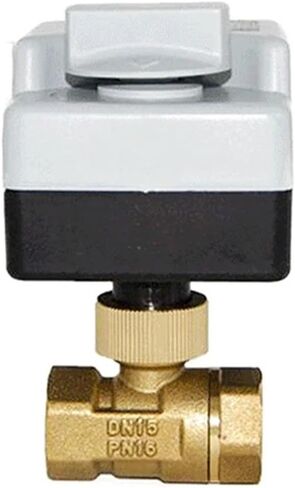 1/2 3/4 1 2 Inch Motorized Ball Valve 220V Three Wire Two Point Control Brass Electric Ball Valve With Manual Switch 1Pcs(1/2") in Saudi Arabia