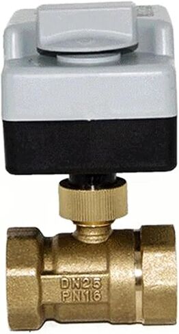 1/2 3/4 1 2 Inch Motorized Ball Valve 220V Three Wire Two Point Control Brass Electric Ball Valve With Manual Switch 1Pcs(1/2") in Saudi Arabia
