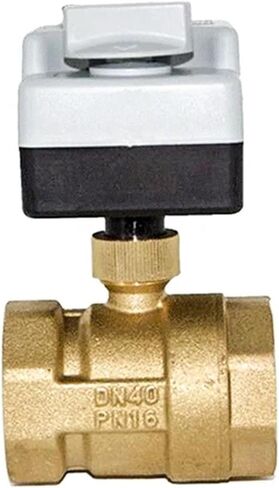1/2 3/4 1 2 Inch Motorized Ball Valve 220V Three Wire Two Point Control Brass Electric Ball Valve With Manual Switch 1Pcs(1/2") in Saudi Arabia