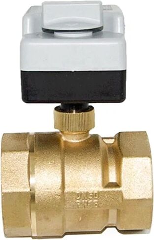 1/2 3/4 1 2 Inch Motorized Ball Valve 220V Three Wire Two Point Control Brass Electric Ball Valve With Manual Switch 1Pcs(1/2") in Saudi Arabia