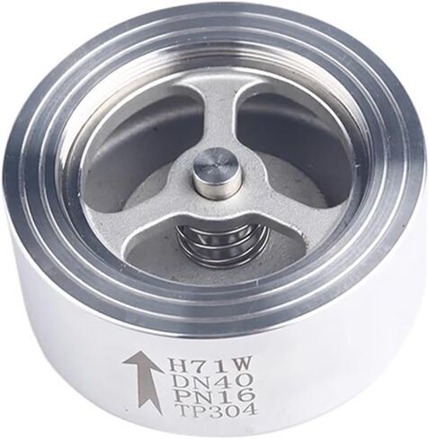 1/2 3/4 1 2 Inch 304 Stainless Steel Wafer Check Valve H71W-16P DN15/DN20/DN25/DN32/DN40/DN50 1Pcs(1-1/2") in Saudi Arabia