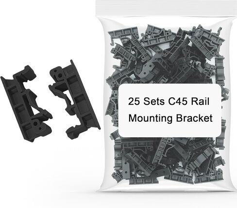 50Sets C45 DIN Rail PCB Mounting Bracket Holder Carrier Clips for Width 15mm or 35mm Circuit Board Mounting Bracket Din Rail in Saudi Arabia