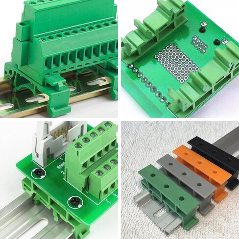 50Sets C45 DIN Rail PCB Mounting Bracket Holder Carrier Clips for Width 15mm or 35mm Circuit Board Mounting Bracket Din Rail in Saudi Arabia