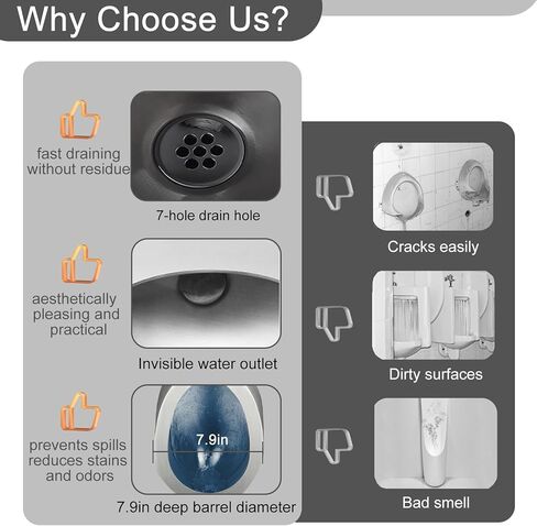 مبولة من الفولاذ المقاوم للصدأ مثبتة على الحائط للرجال، مبولة تنظيف ذكية للرجال البالغين، مرحاض ذكر بمستشعر منزلي/تجاري للمرآب KTV Dorm Bar Hotel Shop in Kuwait