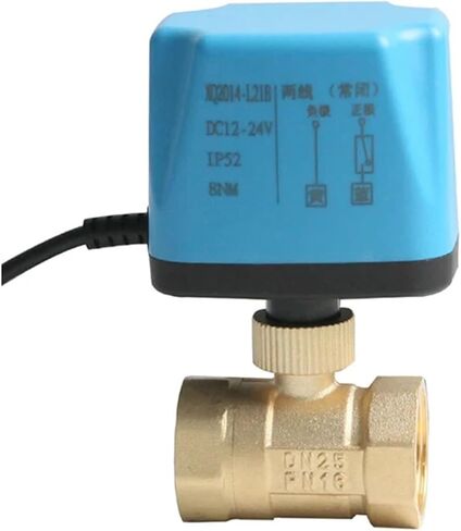 1/2 3/4 1 2 Inch Normally Closed Motorized Ball Valve 220V 12V 24V 2-Wire Brass Electric Ball Valve Replace Solenoid Valve 1Pcs(3/4",220VAC_NORMALLY CLOSED) in Saudi Arabia