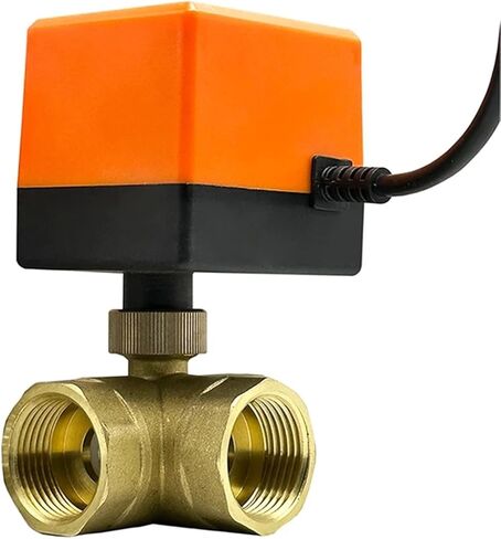 1/2 3/4 1 2 Inch Three Way Motorized Ball Valve 220V 12V 24V 3-Wire 2 Point Control Brass Electric Ball Valve 1Pcs(2",24VDC) in Saudi Arabia