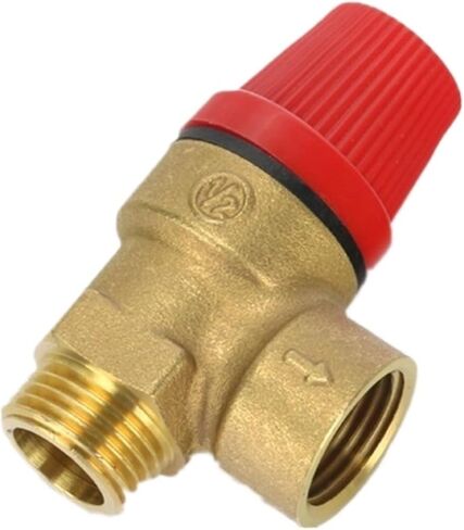 Brass Safety Valve Drain Relief Switch Inner & Outer Wire Brass Safety Valve 1/2 3/4 1Pcs(1/2",MALE FEMALE_3BAR) in Saudi Arabia