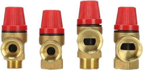Brass Safety Valve Drain Relief Switch Inner & Outer Wire Brass Safety Valve 1/2 3/4 1Pcs(1/2",MALE FEMALE_3BAR) in Saudi Arabia