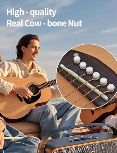 luvilly4 Pack Unbleached Acoustic Guitar Bridge, Guitar Saddle，Pure Bone Vintage Style Bone Original Color, 43mm Neck Slot for Guitarists/Musicians in Saudi Arabia