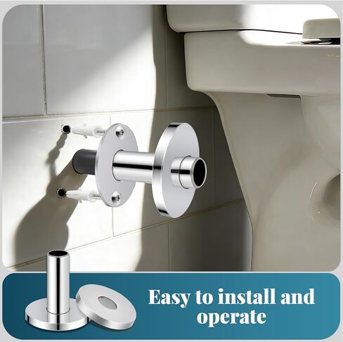 K857-30 غطاء أنابيب ألومنيوم مطور لـ 1/2 PEX سباكة - أغطية أنابيب متينة بلمسة نهائية من الكروم، ودعم كعب القدم وألواح تغطية للتركيب النظيف والاحترافي in Saudi Arabia