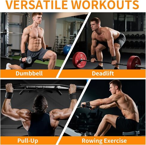 Weight Lifting Hooks, 330 LB Heavy Duty Gym Wrist Straps for Deadlifts, Pull-Ups, Strength Training, Fitness Workouts, Grip Weightlifting Hooks for Men and Women(Pair) in Saudi Arabia