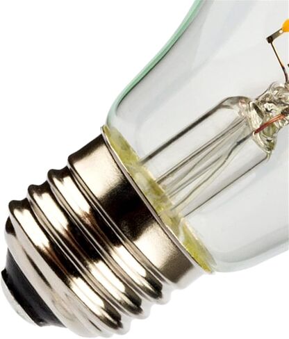 مصابيح إضاءة LED بيضاء دافئة 2700K 2W 3V A60 A19 E26/E27 قاعدة برغي إديسون 20 وات مكافئة للأضواء الشمسية الخارجية، حزمة من 2 in Saudi Arabia