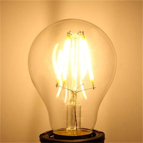 مصابيح إضاءة LED بيضاء دافئة 2700K 2W 3V A60 A19 E26/E27 قاعدة برغي إديسون 20 وات مكافئة للأضواء الشمسية الخارجية، حزمة من 2 in Saudi Arabia
