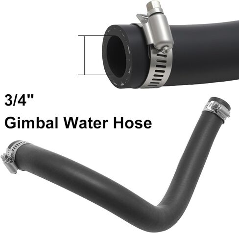 8M0215001 3/4" خرطوم مياه Gimbal، بديل لـ Mercruiser Alpha One Generation 1 & 2، يستبدل 8M0109048 32-4172533 32-8M0062309 in Kuwait