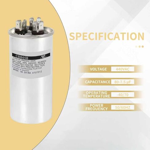 473731Z UltraTemp Heat Pump Capacitor Replacement Compatible with Pentair Air Conditioner and Pool Heater Units in Saudi Arabia
