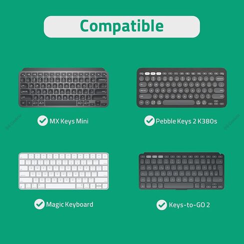 Geekria Keyboard Travel Carrying Pouch, Compatible with Logitech MX Keys Mini/Pebble Keys 2 K380s / Keys-to-GO 2, Apple Magic Keyboard MXCL3LL/A, MXCK3LL/A, Keychron B1 Pro (Black) in Saudi Arabia