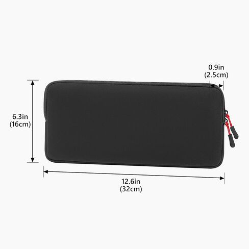Geekria Keyboard Travel Carrying Pouch, Compatible with Logitech MX Keys Mini/Pebble Keys 2 K380s / Keys-to-GO 2, Apple Magic Keyboard MXCL3LL/A, MXCK3LL/A, Keychron B1 Pro (Black) in Saudi Arabia