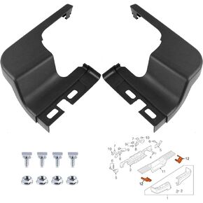 Bumper Step Pad Compatible with 2017-2023 Ford F250 F350 F450 Super Duty Rear Driver and Passenger Side End Cap Step Pad Replace HC3Z17B807BD