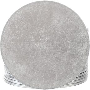 CleverDelights 2" Round Stamping Blanks - 10 Pack - 14GA (.063") Aluminum Discs Tags