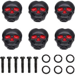 Unique Skull-Shaped Guitar Tuning Key Button Cap for Folk Electric Guitar Music Accessory