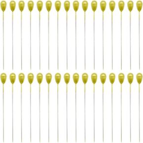 200 Pcs Corsage Boutonniere Pins Teardrop Colored Pearl Head Pins Wedding Bouquet Pins for Fabric, Jewelry DIY, Wedding Flower Decorations（Colour/SD）