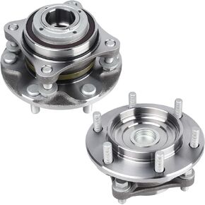 950-004 2pcs Front Wheel Bearing and Hub Assembly Compatible with 2003-2019 Toyota 4Runner, 2007-2009 FJ Cruiser, 2005-2019 Tacoma, 6 Lug Bolts w/ABS